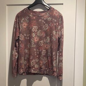 Floral Patterned Women's Sweatshirt